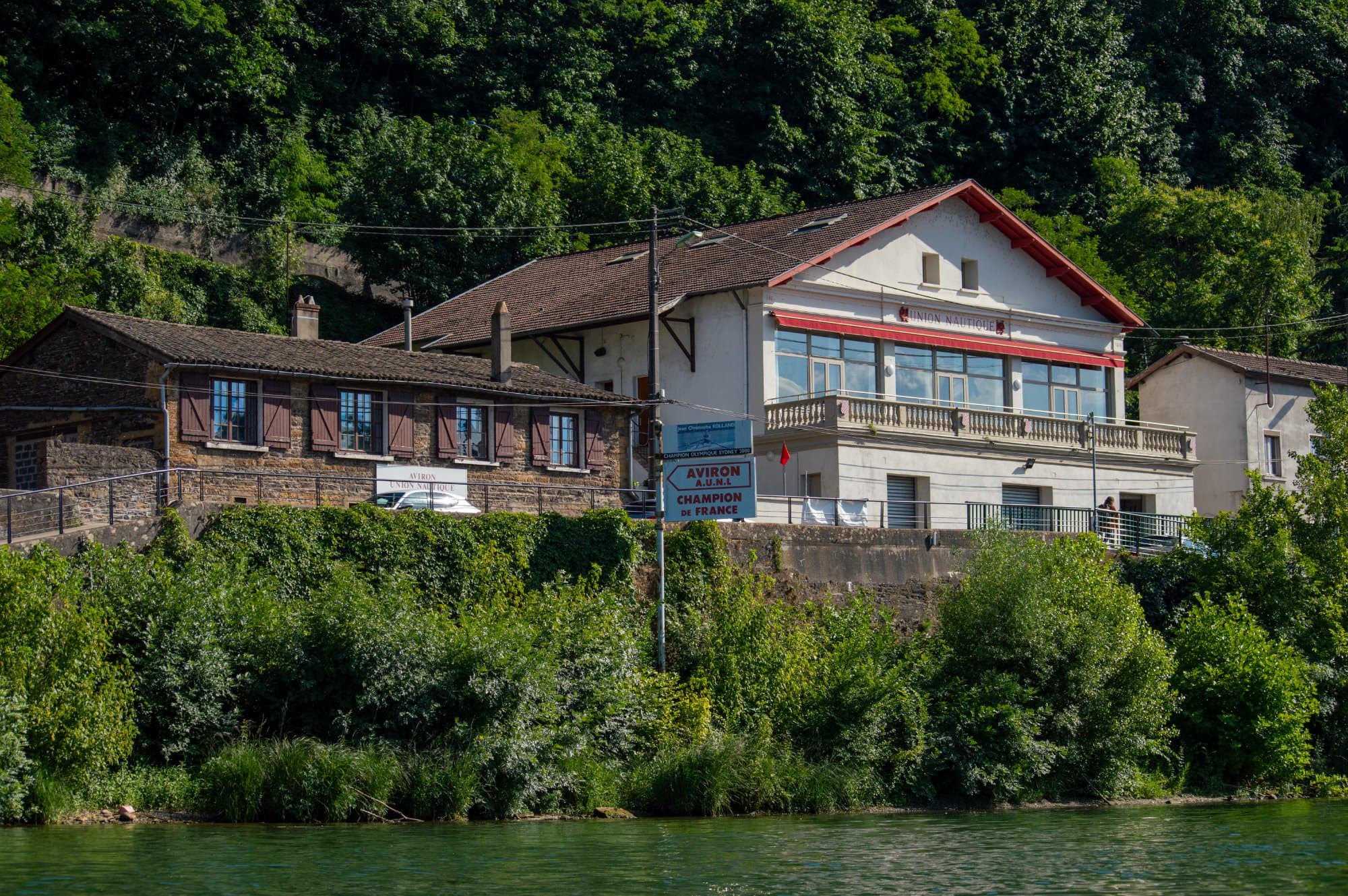 Aviron Union Nautique de Lyon — bord de Saône